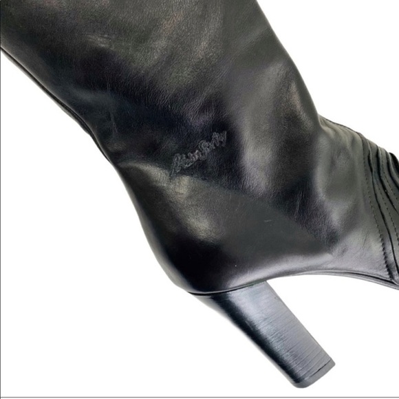 Miss Sixty Leather Heeled Round Toe Boots SZ 39 - Picture 9 of 9